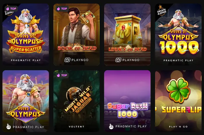 GXBet Casino games