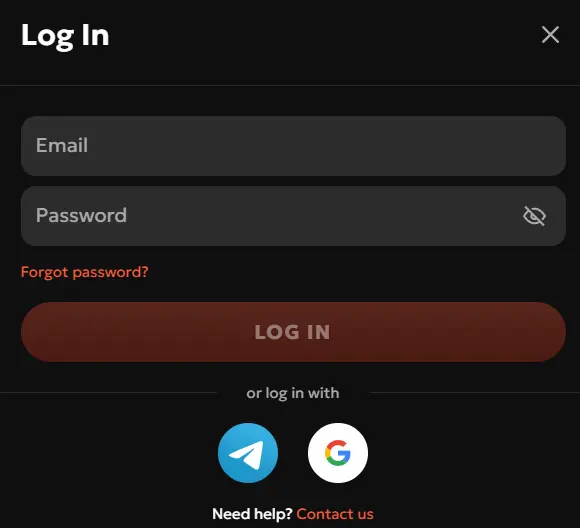 GXBet Casino login